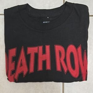 Death Row Records Black and Red Short Sleeve Tee